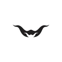 mustache icon template vector
