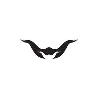 mustache icon template vector