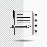 Code. coding. file. programming. script Line Icon on Transparent Background. Black Icon Vector Illustration