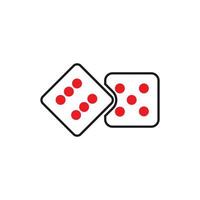 dice icon template vector