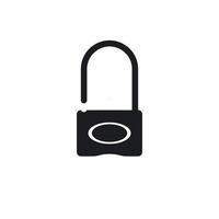 padlock icon template vector