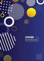 Covers templates set with bauhaus. memphis and hipster style graphic geometric elements. Applicable for placards. brochures. posters. covers and banners. Vector illustrations