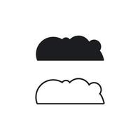 vector de logotipo de tecnología de nube