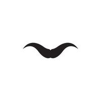 mustache icon template vector