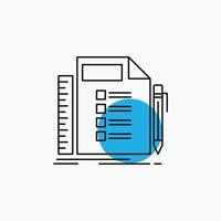 Business. list. plan. planning. task Line Icon vector