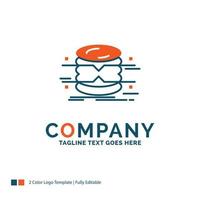 database. data. architecture. infographics. monitoring Logo Design. Blue and Orange Brand Name Design. Place for Tagline. Business Logo template. vector