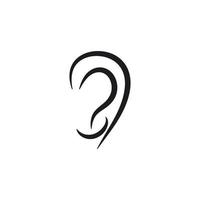 Hearing Logo Template vector