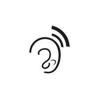 Hearing Logo Template vector