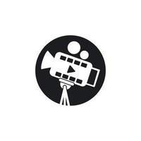 Camera movie icon vector