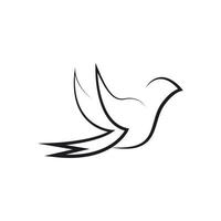 Bird wing Dove Logo vector