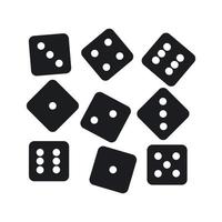 dice icon template vector