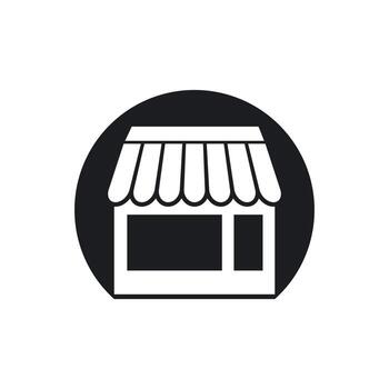 Store icon template vector