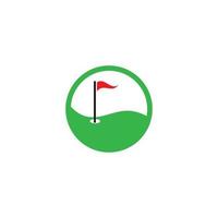 plantilla de logotipo de golf vector