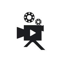 Camera movie icon vector