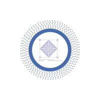 Architecture. cluster. grid. model. preparation Glyph Icon. Vector isolated illustration