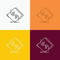 Board. chip. circuit. network. electronic Icon Over Various Background. Line style design. designed for web and app. Eps 10 vector illustration