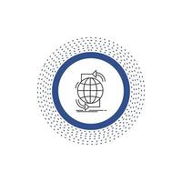 Connectivity. global. internet. network. web Line Icon. Vector isolated illustration