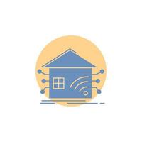 Automation. home. house. smart. network Glyph Icon. vector