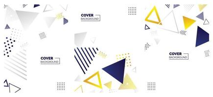 Modern abstract covers set. minimal covers design. Colorful geometric background. vector illustration.