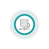 Algorithm. chart. data. diagram. flow Line Icon. Vector isolated illustration