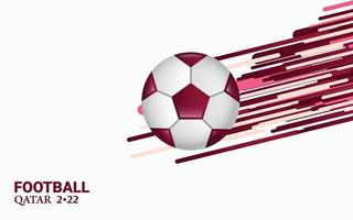 Football Qatar 2022 Abstract Soccer Background Template vector