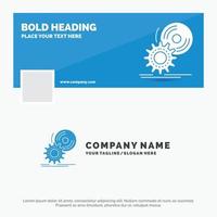 Blue Business Logo Template for cd. disc. install. software. dvd. Facebook Timeline Banner Design. vector web banner background illustration