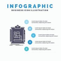 Algorithm. process. scheme. work. workflow Infographics Template for Website and Presentation. GLyph Gray icon with Blue infographic style vector illustration.