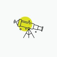 telescope. astronomy. space. view. zoom Line Icon vector