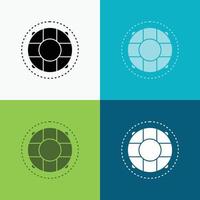 Help. life. lifebuoy. lifesaver. preserver Icon Over Various Background. glyph style design. designed for web and app. Eps 10 vector illustration