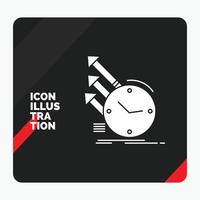 Red and Black Creative presentation Background for detection. inspection. of. regularities. research Glyph Icon