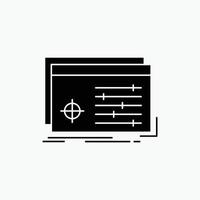 File. object. processing. settings. software Glyph Icon. Vector isolated illustration