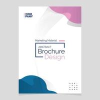 Abstract Brochure Design. Liquid Shape Blob Design Element. Marketing Material vector