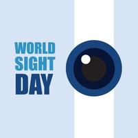 Vector illustration of World Sight Day. Simple and elegant design