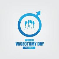 vector graphic of world vasectomy day good for world vasectomy day celebration. flat design. flyer design.flat illustration. Simple and elegant design