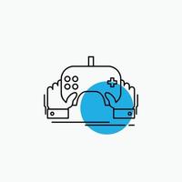 game. gaming. mobile. entertainment. app Line Icon vector