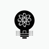 idea. innovation. light. solution. startup Glyph Icon. Vector isolated illustration