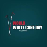 World White Cane Day guiding the blind Vector. Simple and elegant design vector