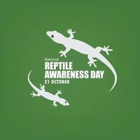 Vector illustration of National Reptile Awareness Day. Simple and elegant design