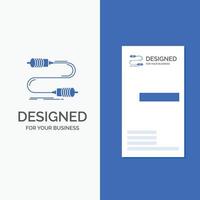 Business Logo for Buzz. communication. interaction. marketing. wire. Vertical Blue Business .Visiting Card template. vector