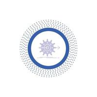 performance. progress. work. setting. gear Glyph Icon. Vector isolated illustration