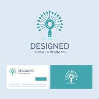 Data. information. informational. network. retrieval Business Logo Glyph Icon Symbol for your business. Turquoise Business Cards with Brand logo template. vector