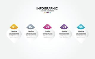 Vector Horizontal Infographic thin line design with icons and 5 options or steps. Horizontal Infographic for business concept. Can be used for presentations banner. workflow layout