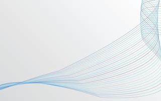 Wave of the blue colored lines. High resolution vector