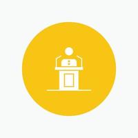Speaker Person Presentation Professional Public Seminar Speech vector