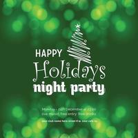 Happy Holiday Night Party background vector