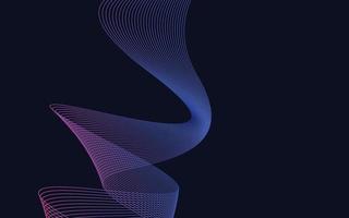 Wave of the blue colored lines. High resolution vector