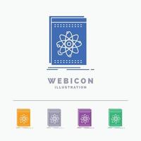 Api. application. developer. platform. science 5 Color Glyph Web Icon Template isolated on white. Vector illustration