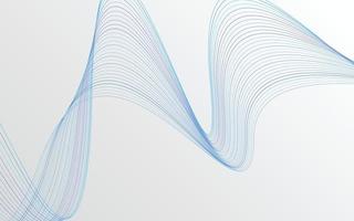 Wave of the many colored lines. Abstract wavy stripes background isolated vector