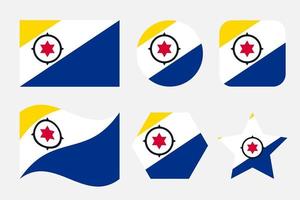 Bonaire flag simple illustration for independence day or election vector