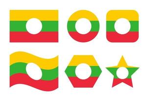 Shan State flag simple illustration for independence day or election vector